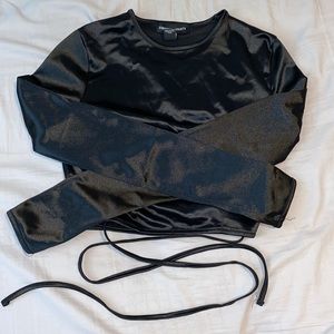 Black Cropped Long Sleeve